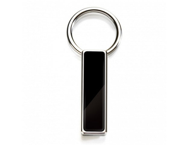 Black Enamel Key Ring