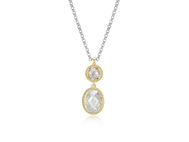 ELLE Silver & Gold Plate Essence Necklace