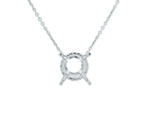 3.00 ct Pendant Mount Necklace