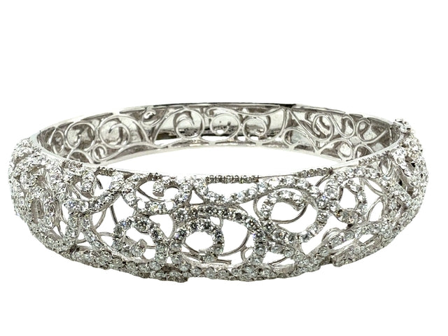 18KT Fancy Gold Bangle Bracelet