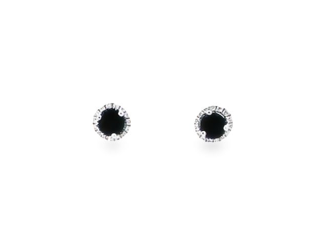 Sapphire and Diamond Studs