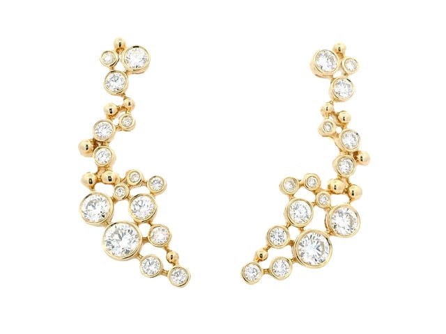 18KT Diamond Bubbles Earrings