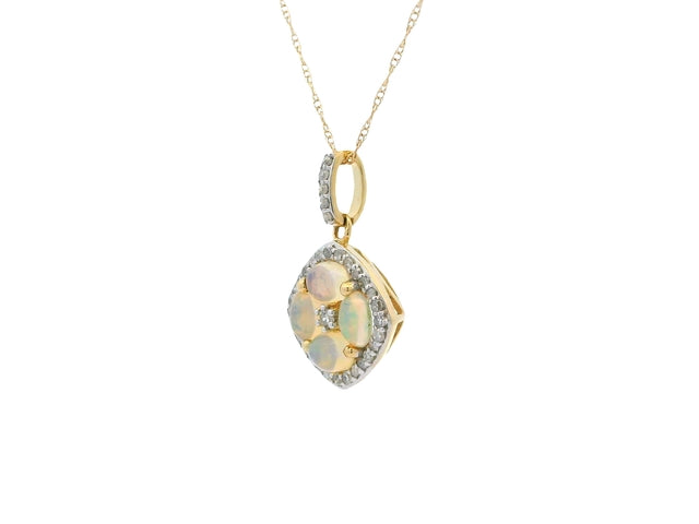 Opal & Diamond Necklace