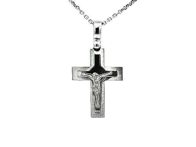 White Gold Crucifix