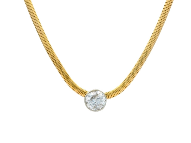 0.83 ct Diamond Pendant and Chain