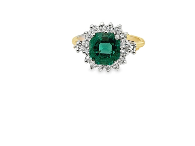 Emerald & Diamond Ring