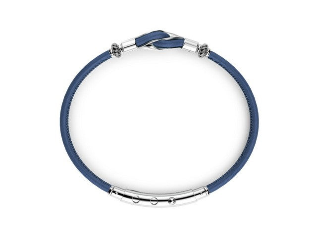 Blue Leather Zancan Bracelet