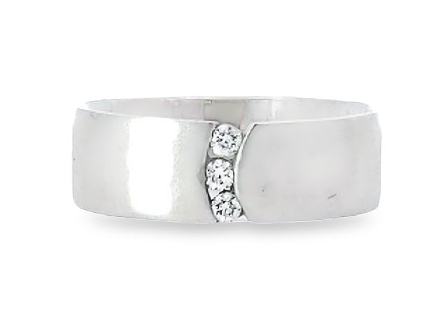 14kt Diamond Wedding Band