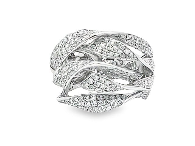 18KT Multi Twisted Ribbon Ring