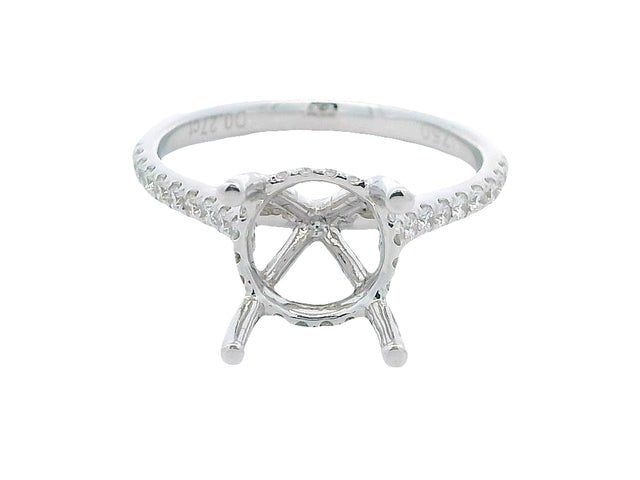 Engagement Mount with Hidden Halo