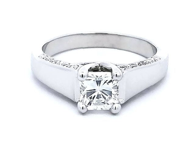 0.93ct Radiant Cut Diamond Ring