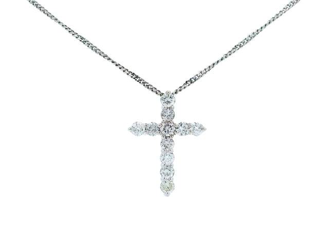 Diamond Set Cross