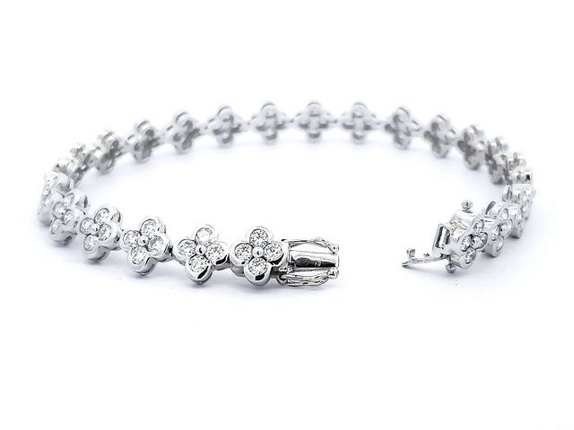 Diamond Quatrefoil Bracelet