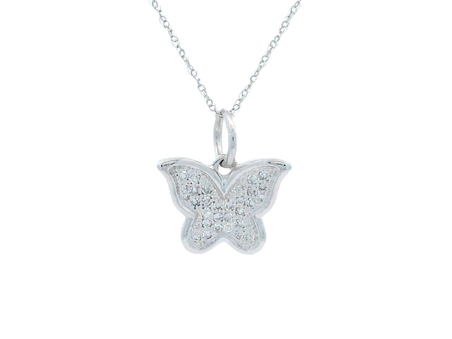 Butterfly Necklace with Diamonds