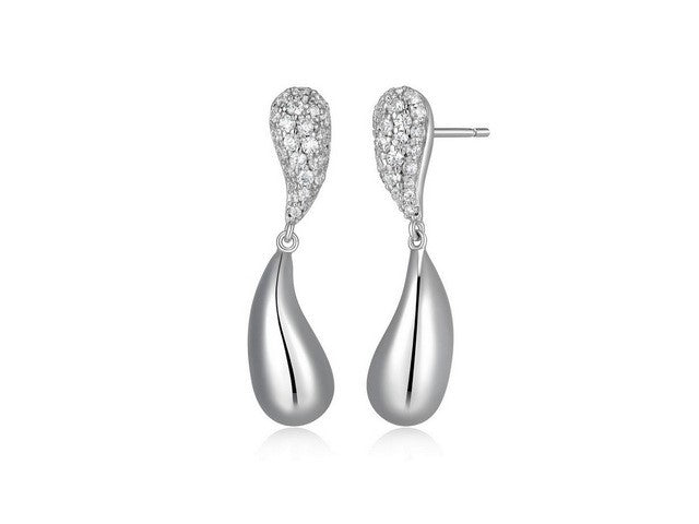 ELLE Silver Raindrop Earrings