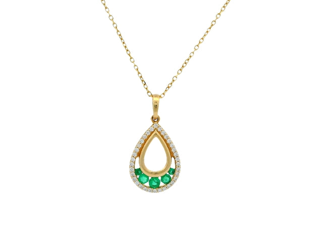 Emerald & Diamond Pendant