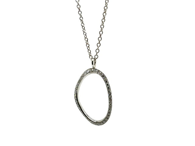 14K White Gold Pendant