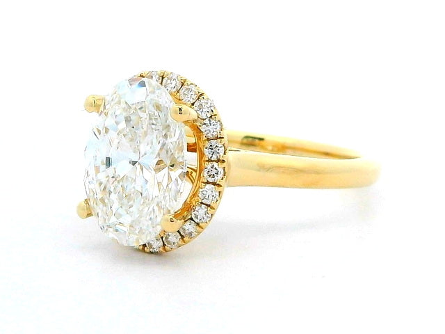 3.02 ct Oval Engagement Ring