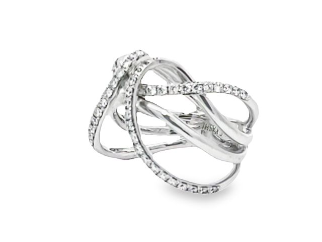 14KT Modern Diamond Ring