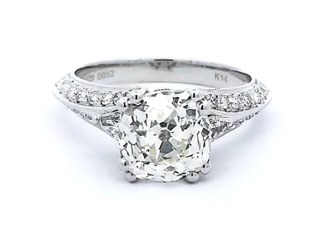 3.00 ct Old Mine Cut Diamond Ring