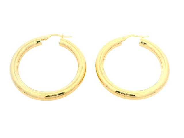 10KT Large Hoop Earrings