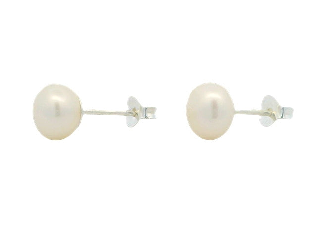 Sterling Silver Freshwater Pearl Studs