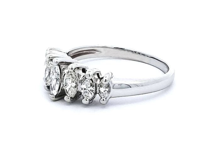 0.54 Ctw Marquise Diamond Band