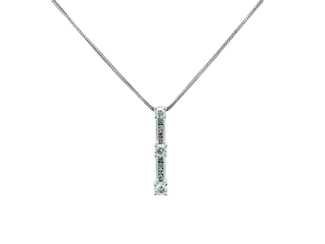 14KT Diamond Pendant and Chain