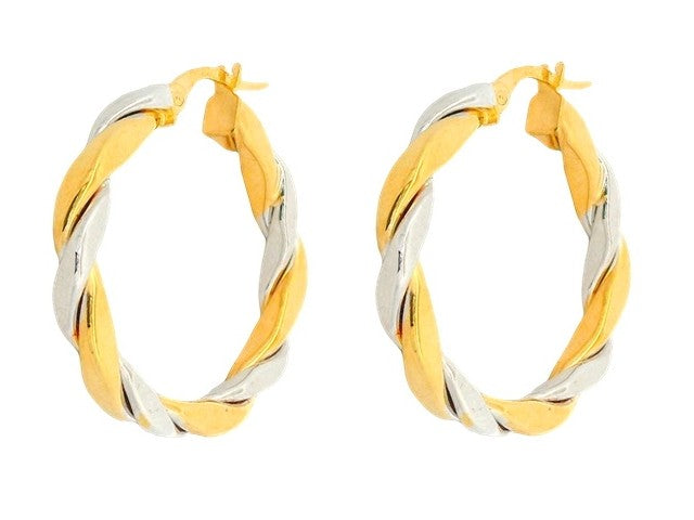 10KT Two Tone Earrings