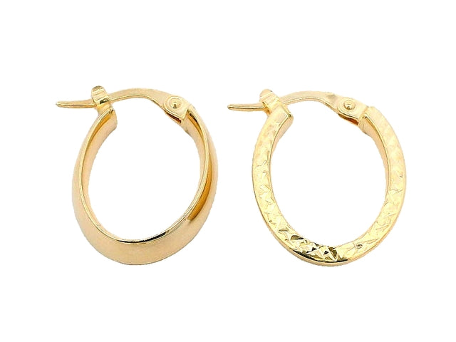 10KT Quilt Textured Hoops
