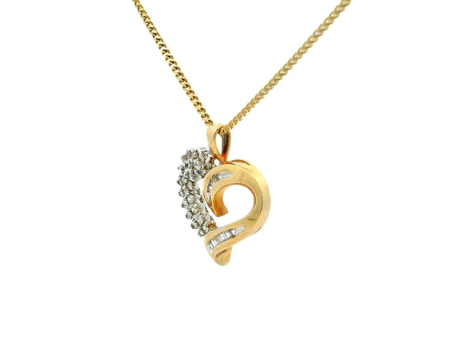 14KT Heart Pendant and Chain