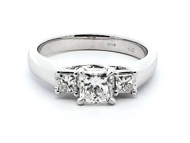 1.00 ctw Princess Trinity Ring