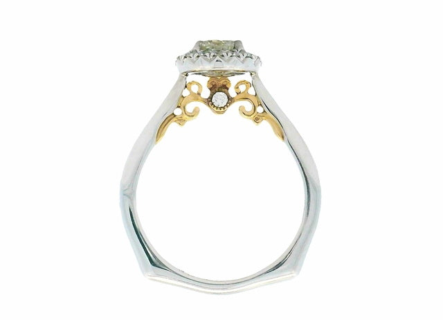 0.60 ct Halo Engagement Ring