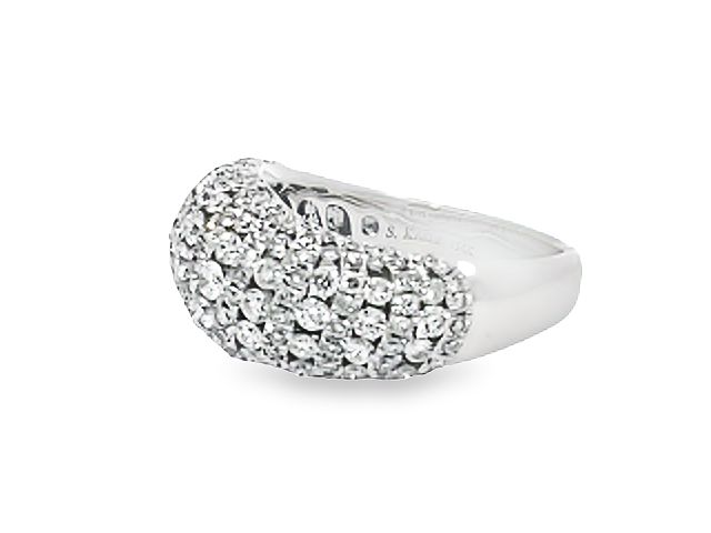 14KT Domed Pavee Fancy Ring