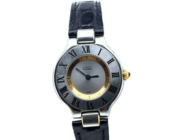 Cartier Must de Cartier 21 Ref. 1340 quartz wristwatch
