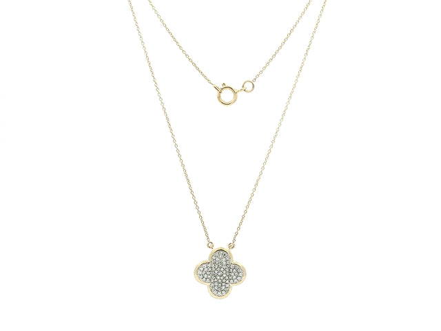 Diamond Quartrafoil Necklace