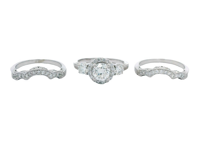 Engagement Ring and Matching Bands