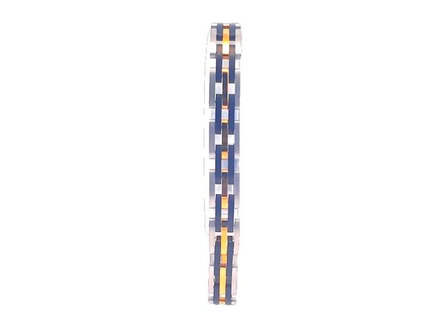 Steel Tri Colour Bracelet
