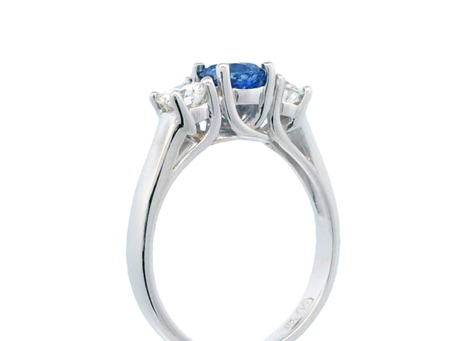 Sapphire and Diamond Trinity Ring
