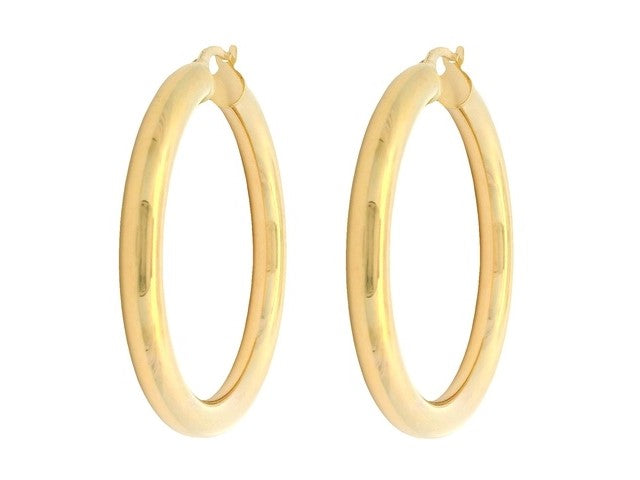 10KT Large Hoop Earrings