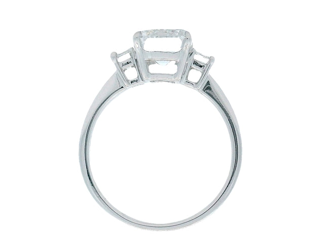 Emerald Cut Trinity Ring