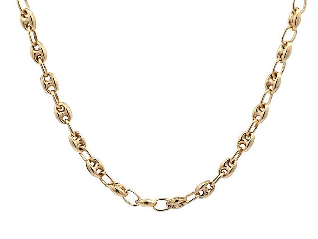 10KT Puffed Anchor Link Chain