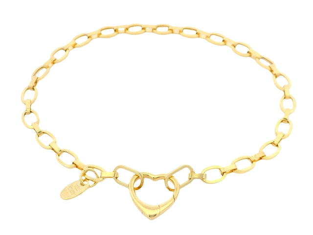 10KT Oval Link Bracelet