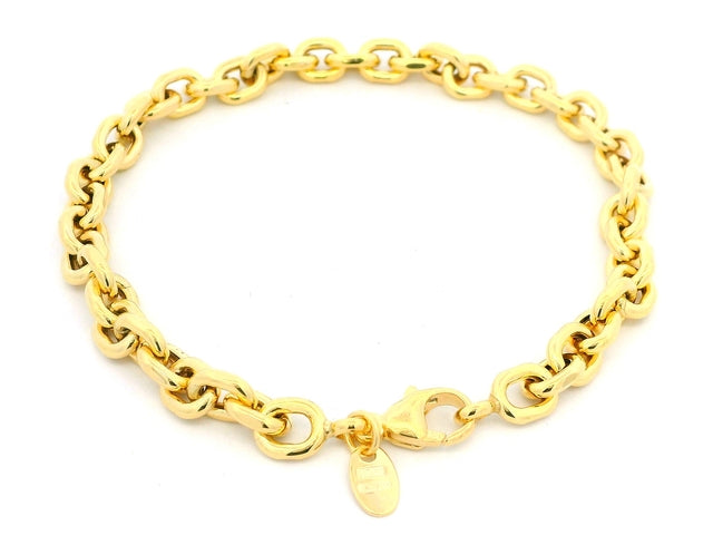 10KT Fancy Cable Link Bracelet