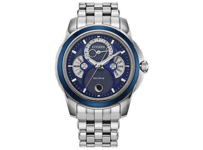 Mens Eco-Drive Calendrier