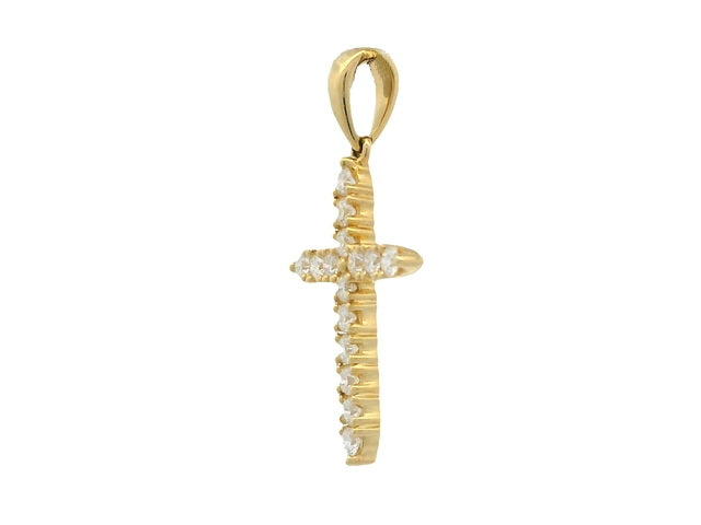 18KT Diamond Cross Pendant