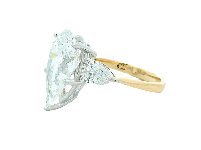 Lab Diamond Pear Ring