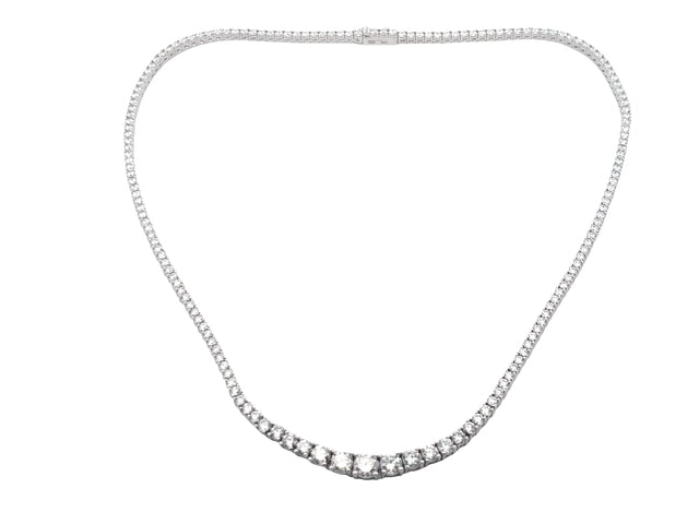 10.30 cts. Tapered Diamond Necklace