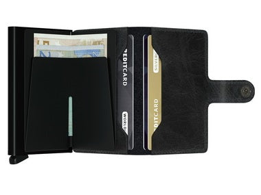 Vintage Black Miniwallet
