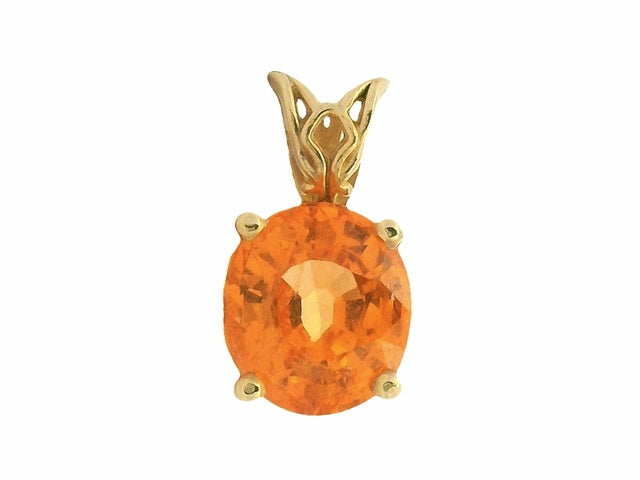 Spessartite Pendant And Earring Set